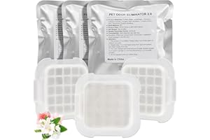 MUKKELA Pet Odor Eliminator, 3-Pack Cat Toilet Odour Remover Effective Deodorant Cat Litter Deodorizer Automatic Cat Litter Box Deodorant Gel Odor Control for Self-Cleaning Cat Litter Box, 2.0 Version