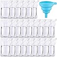 Excefore 50 Pcs 16 Oz Reusable Plastic Flask Drink Pouches with Collapsible Funnel - Perfect for Travel, Parties, and More