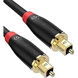 Syncwire Digital Optical Audio Cable (10 Feet) - [24K Gold-Plated, Ultra-Durable] Fiber Optic Toslink Male to Male Cord Optic