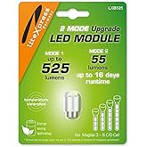 LiteXpress LXB525 2Mode Einstellbare Lichtmodi LED Upgrade Modul 525 oder 55 Lumen für 3-6 C/D-Cell Maglite Taschenlampen