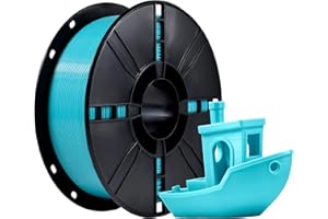 iBOSS PLA+filament 1.75mm, filament drukarki 3D PLA Plus, dokładność wymiarowa+/-0.02mm, szpula 1KG filament drukarki 3D,Cyjanowy