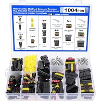 Kit 709 Connecteurs Électriques Étanches VEUMOLM - 1-6 Broches - Pour Voiture, Moto, Scooter, Bateau