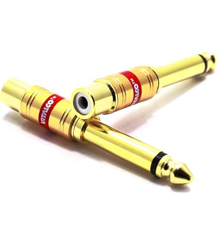 Adattatori Jack 6.3mm Placcati Oro 6 Pz | Convertitore Maschio/Femmina | Per Cuffie E Strumenti Musicali - Foto 6