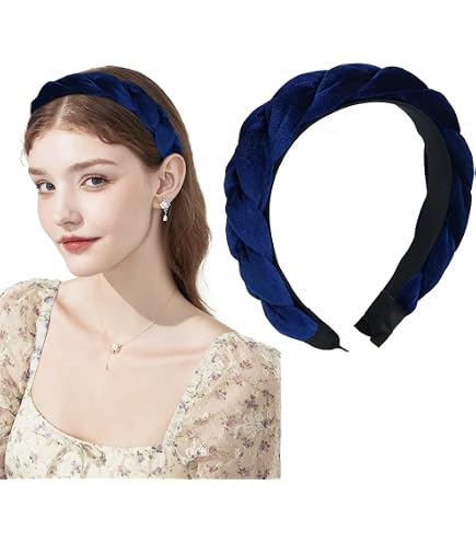 Serre-tête avec oreille, bandeau en satin rétro simple à larges bords unis pour femme et fille, pour vacances, voyage, yoga, réunion, rose Serre-tête avec oreille, bandeau en satin rétro simple à larges bords unis pour femme et fille, pour vacances, voyage, yoga, réunion, rose