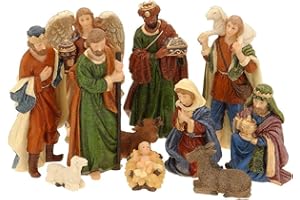 Générique 11 Figurines de Crèche de Noël - Nativité - Santons de Noël réalistes