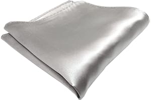 TigerTie Joli mouchoir tissé en satin, mouchoir design de couleur unie, 100 % soie