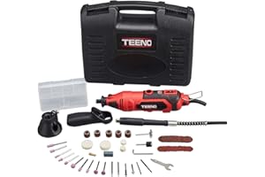 TEENO Strumento Multifunzione,Utensile Rotante con 80 Accessori, Mini Drill con Velocita' Variabile per Incidere, Tagliare, Trapanare ecc