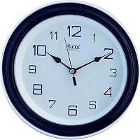 Ajanta Plastic Abstract Theme Wall Clock (20.5 cm x 20.5 cm x 3.5 cm, Blue)