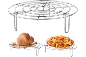 TADPOLEZ Rejilla De Vapor Soporte De,Acero Inoxidable Cocina Steamer Rack Microondas Vapor Estante Rejilla De Cocción Redonda Soporte De Rejilla De Soporte De Acero Inoxidable Para Cocina,Cocina Al Aire Libre