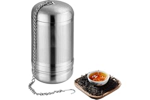 Eozighi 1 Pezzi Colino per Tisane Acciaio Inossidabile 304 Filtro da Tè in Acciaio Infusore Tè Acciaio Inox con Ganci, per Tè Sfuso, Erbe, Spezie