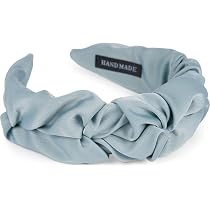 3 Stück Vintage Haarbänder Für Damen – Weiche Stirnbänder Mit Drahtknoten, Schwarz, Grün, Pink