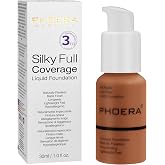 PHOERA Base, PHOERA Matte Liquid Foundation, PHOERA Makeup for Women, PHOERA Foundation Full Coverage Concealer, 24 Hour Matt