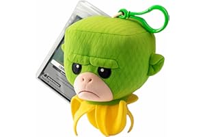 GENERICO Chimpanzini Bananini Peluche 12 cm con Moschettone + Card Esclusiva – Peluche Ufficiale Skifidol Italian Brainrot, Morbidissimo e Collezionabile – Gadget da Zaino per Bambini & Fan