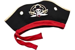 Liontouch - Cappello da Pirata - Capitan Cross | per Bambini e Bambine età 3-8 Anni - Taglia Unica | Accessorio per Travestimenti e Costumi per Giochi di Ruolo | per Bambini Che Navigano nei Caraibi