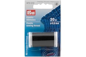 Prym Filo Elastico, 20 Metri Lunghezza x 0,5 mm Spessore, Nero