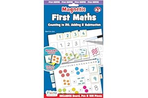 FIESTA CRAFTS LTD Magnetic First Maths Set by Fiesta Crafts - Magnetic Numbers and Activities For Faster Learning - Use on Magnetic Board or on the Fridge - Learn To Count, Add and Subtract, Solve Simple Sums
