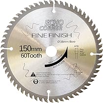 Saxton TCT Circular Saw Blade 150mm X 20mm Bore X 24T + 16mm