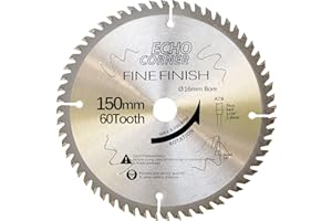 Echo Corner Brzeszczot tarczowy 150x16 (drewno) brzeszczot do drewna 150 z 60 zębami - brzeszczot tarczowy Ø 150 mm