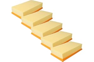 vhbw 5x Filtro plisado plano F7 compatible con Hilti VC-20, VC-40, VC 20 UM, VC 40 UM aspiradora - Elemento filtrante