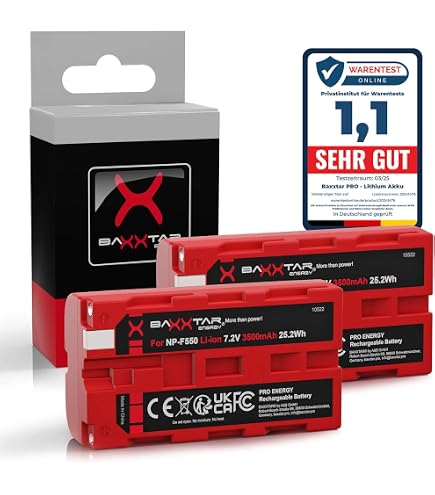 Baxxtar PRO - NP-F Akku Ladegerät LCD Dual - NP-F550 NP-F570 NP-F750 NP-F970 NP-FM500H usw Baxxtar PRO - NP-F Akku Ladegerät LCD Dual - NP-F550 NP-F570 NP-F750 NP-F970 NP-FM500H usw