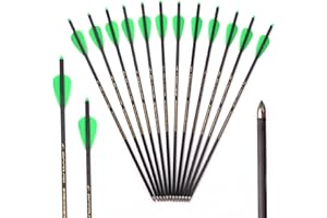 ACCMOS 13 inch Crossbow Bolt Carbon Arrow Hunting Crossbow Arrow, Archery Crossbow Target Shooting and Practice Arrows