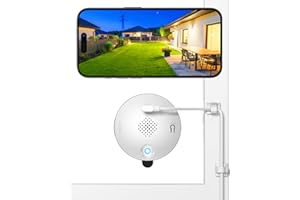 SYMYNELEC Window Cameras for Home Security: Indoor Camera for Outdoor Monitoring with 2K Full Color Night Vision Motion Human Vehicle Detection Easy Installation 2.4GHz