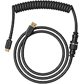 Glorious Coiled Keyboard Cable &ndash; Coiled USB C Cable Artisan Braided Cables for Mechanical Gaming Keyboard Coiled Cable -Custo