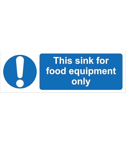 This Sink For Food Wash Only – Waterproof Vinyl Sticker, Kitchen/Restaurant/Pub Sign, Stika.co