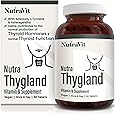 NutraThygland - Supports Normal Thyroid Function - with Selenium, L-Tyrosine, Iodine & Ashwagandha, Vitamin B2, B6, B12 & Iron - Improve Energy Levels - NutraVit, 30 Tablets