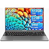 TECLAST F16Plus PC Portatile 15,6 Pollici FHD, Tastiera Retroilluminata, 12GB RAM 512GB SSD Computer Portatile, Intel N4120 N
