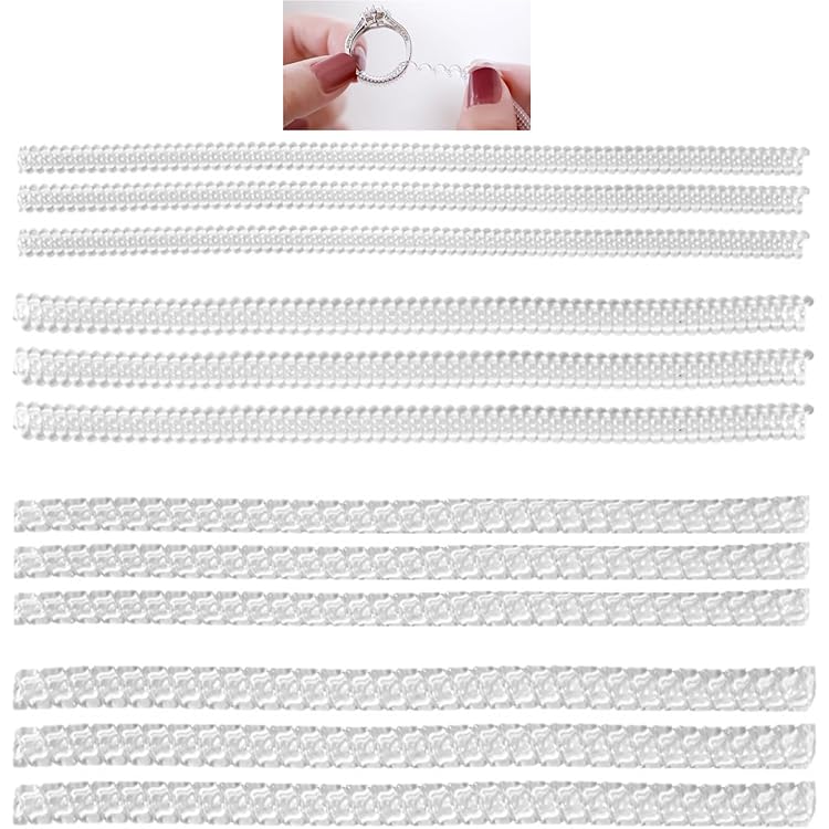 Ajusteur Bague 10pcs Ajusteur De Taille De Bague Invisible Pour Bagues Mobiles Avec Un Reducteur De Bague