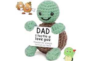 BFSYRR Emotional Support Potato, Emotional Support Gift, Emotional Support Plush Doll with Card, Funny Emotional Support Potato Gifts for Women Men, Cute Potato for Desk Accessories Decor (Dad Turtle)