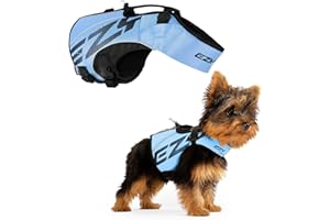 EZYDOG X2 Boost Gilet de Sauvetage – Bateau, adapté aux Chiens, Planche à pagaie, flottabilité supérieure, poignée de Sauvetage, Gilet de Sauvetage (Taille S, Bleu)