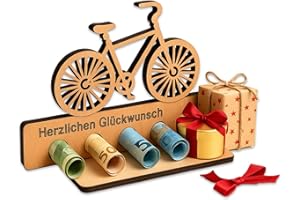 KATLKIU Modello Bicicletta in Legno, Decorazione Bicicletta Vintage, Regalo Creativo per Ciclisti, Miniatura Bicicletta per Tavolo e Scaffale, Ornamento Bicicletta Handmade