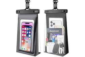 ANLEDDA Large Waterproof Phone Pouch Floating,2 Pack Waterproof Bag Case Cellphone Dry Bag for iPhone 14 13 12 Pro Max X XR 8 Plus Up to 7.2" Underwater Phone Protector for Boating Swimming Kayaking Vacation