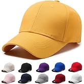 Fuantuda Unisex Adjustable Baseball Cap, Men's Baseball Caps for Lockup Adj Cap with Visor and Adjustable Closure, 100% Cotto