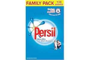 PINPOXE Persil Family Size Non-Bio Washing Powder - 130 Washes - Laundry Cleaning Detergent - Cleans Tough Stains Even in a Quick Wash.