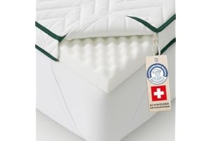 ‎WELLDORA Welldora Recovery Topper 8 cm – wendbar H3/H4, 3D-Kontur, Matratzentopper für Boxspringbett & Allergiker, waschbar 90 °C, gegen Besucherritze, gegen Druckstellen, Oeko-TEX & Dermatest „sehr gut“
