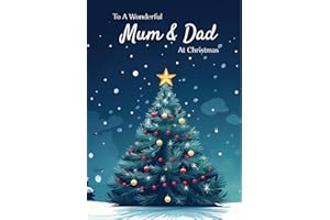 Papa Prints® Mum and Dad Christmas Card Family Christmas Cards 2025 (130 x 180 mm) Xmas Card Mum and Dad Christmas Card with Envelopes
