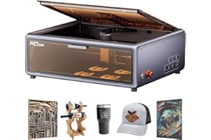 Creality Falcon A1 10W Incisore Laser, Taglio Laser Chiusa con Telecamera Intelligente, Riconoscimento Automatico dei Materiali, Sistema CoreXY, Plug and Play, Area di Incisione 387x305mm