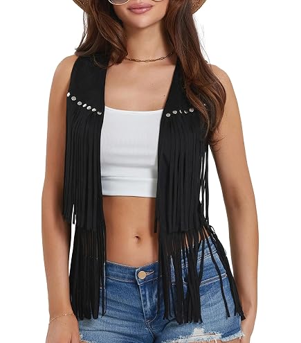 Streetwear Moto Biker Denim Gilet Donna Gilet Breve Senza Maniche Giacca Sfrangiato Jeans Gilet Femminile - 11