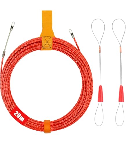 Sonda Passacavo Elettricista EFUTURETIME - 50 Metri, 4.5 Mm, In Fibra Di Poliestere, Con 7 Accessori E Manico Ergonomico - Foto 5