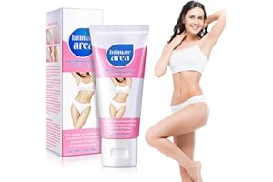 UOCASI Hair Removal Cream, Intimate/Private Hair Remover, Extra Gentle Depilatory Cream for Sensitive Formula With Painless & Flawless,Bikini,Genitals,Armpits,Legs,Body,Shaving Cream For Women And Men - 60ML