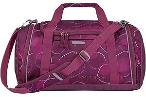 ‎COOCAZOO coocazoo Sporttasche „Berry Bubbles“, rosa-pink, Hauptfach, Nasswäschefach, Seitentasche, Reflektoren, 20 Liter, ab der 3. Klasse