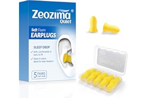 #1 Zeozima Ohrstöpsel zum Schlafen-Neu Design Schaumstoff-Ohrstöpsel der Spitzenklasse mit NRR 36 Gehörschutz, 5 Paar
