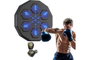 YJLTKL 2023 Nouveau Style 40*40cm Machine Boxe Avec Lumires Music Boxing Machine Électronique Intelligent À Fixation Murale, Cible De Boxe Bluetooth, Entraînement À La Vitesse Et À L'agilité ( Color : B-Kid