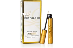 NUTRACOSMETIC Nutralash ADVANCED Fórmula para Pestañas - Serum para Pestañas Largas en Sólo 4-6 Semanas I Serum para el Crecimiento de Pestañas I Crece Pestañas/Alargamiento I Made in Germany I 3ml