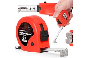 INSTALGURU Cinta Métrica 5 m Flexómetro Diseño Compacto Ergonómico Bloqueo Escala Métrica Clara Precisión Magnético Gancho Clip Para Cinturón Carcasa Plástico