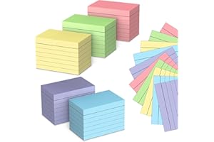 ANSTEEP 1000PCS Karteikarten Set, A8 Linierte Lernkarten in der praktischen Lernbox, vokabelkasten Karteikarte für Englisch Vokabeln, Formeln und Notizen