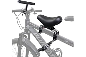 Alaxciax Front Mounted Bicycle Seats for Children, Mountain Bike Child Seat Kid Bike Seat Handlebars Foot Pedals Set for Children 2~5 Years Suitable for MTB City Bicycles